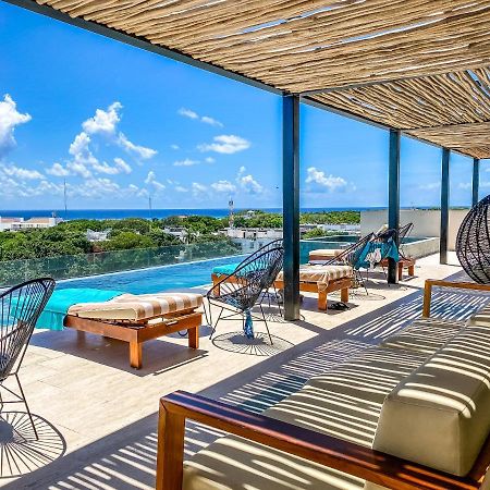 Big Studio At Kaab By The Beach With Roof Top Pool, Sauna And Jacuzzi Near Paseo Del Carmen Mall Playa del Carmen Exterior foto