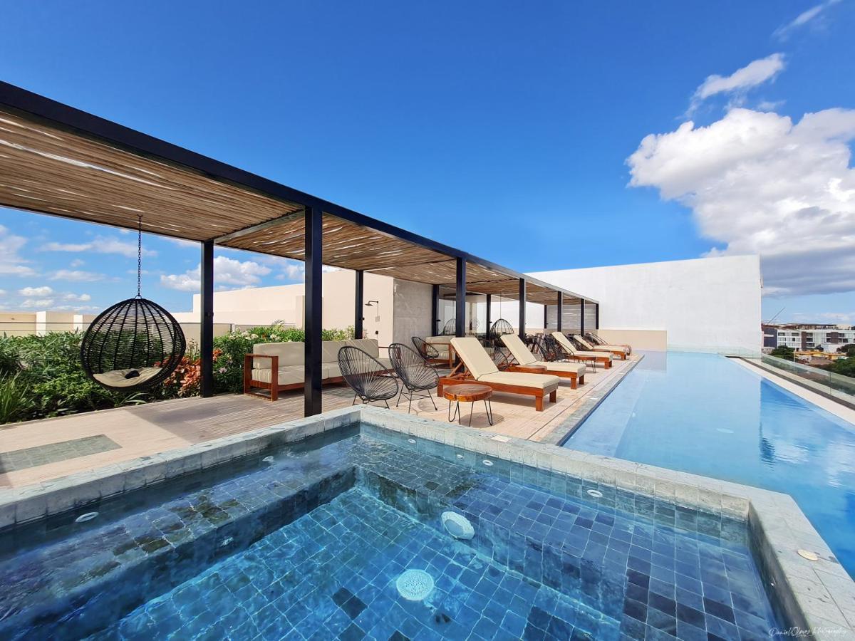 Big Studio At Kaab By The Beach With Roof Top Pool, Sauna And Jacuzzi Near Paseo Del Carmen Mall Playa del Carmen Exterior foto