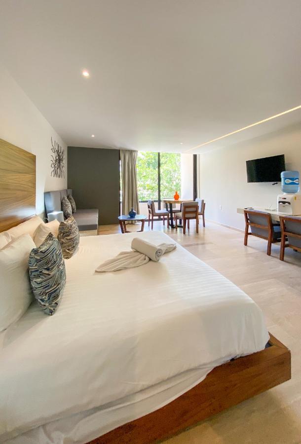 Big Studio At Kaab By The Beach With Roof Top Pool, Sauna And Jacuzzi Near Paseo Del Carmen Mall Playa del Carmen Exterior foto