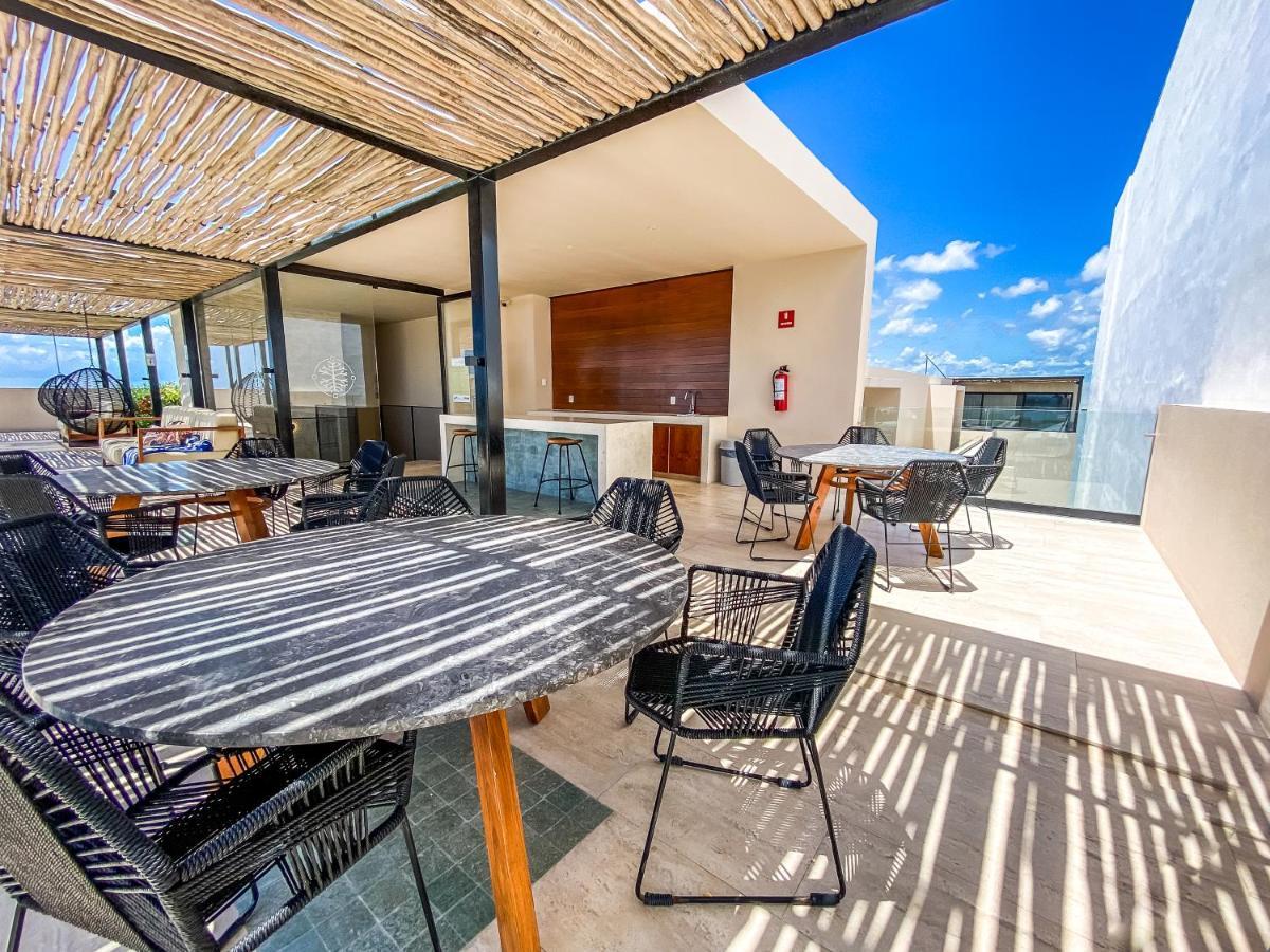 Big Studio At Kaab By The Beach With Roof Top Pool, Sauna And Jacuzzi Near Paseo Del Carmen Mall Playa del Carmen Exterior foto
