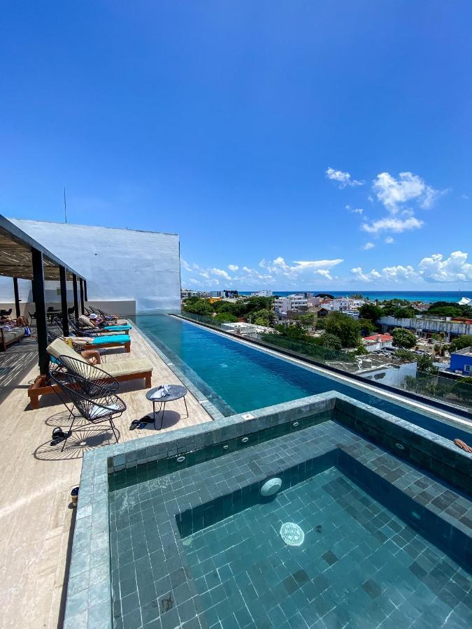 Big Studio At Kaab By The Beach With Roof Top Pool, Sauna And Jacuzzi Near Paseo Del Carmen Mall Playa del Carmen Exterior foto